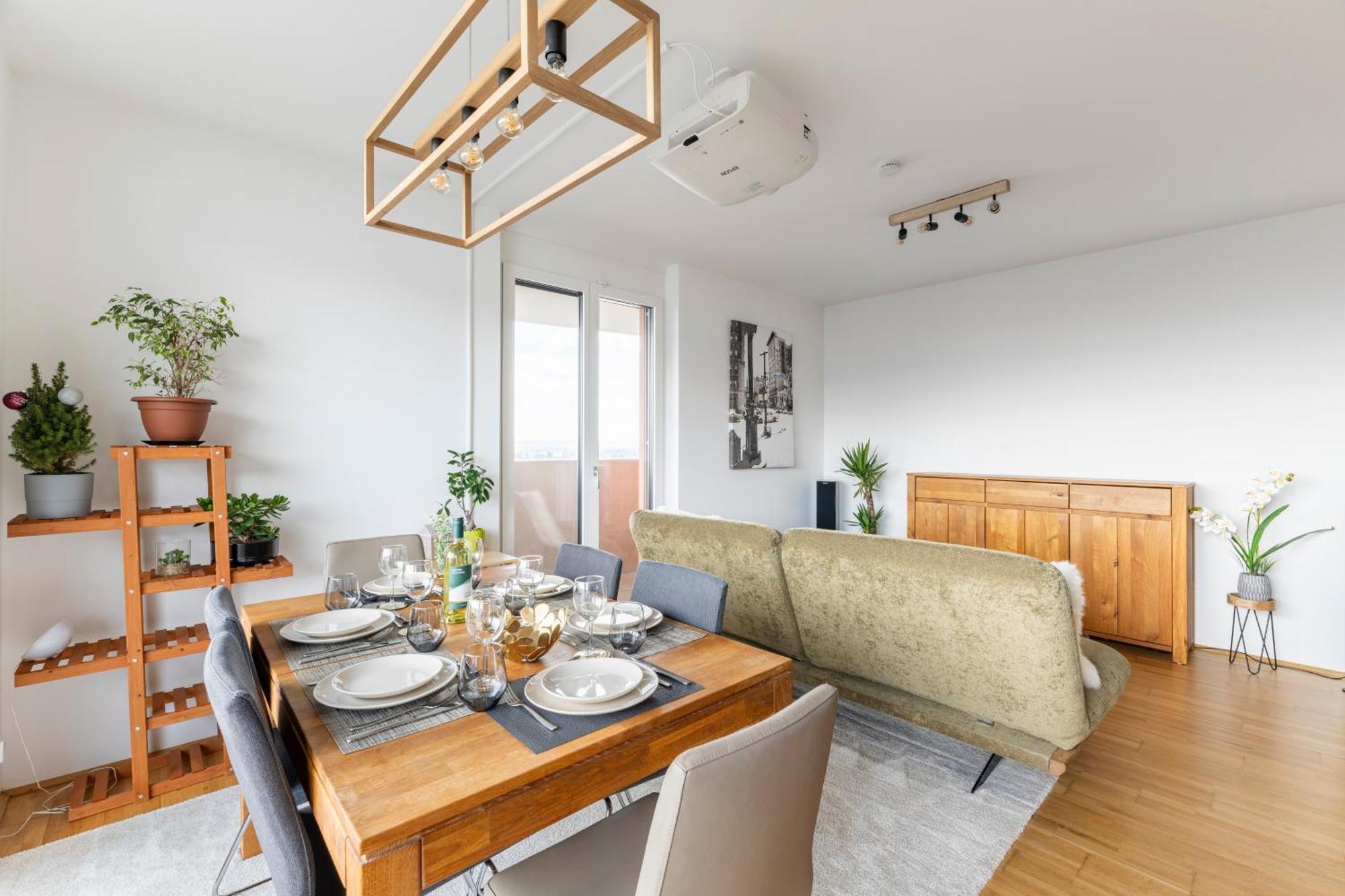 Edler Wohnraum Panoramablick 3 Sz Boxspringbetten, E-Ladestation, Kaffeevollautomat, Klima, Lift, Terrasse & 2Xtg 그라츠 외부 사진
