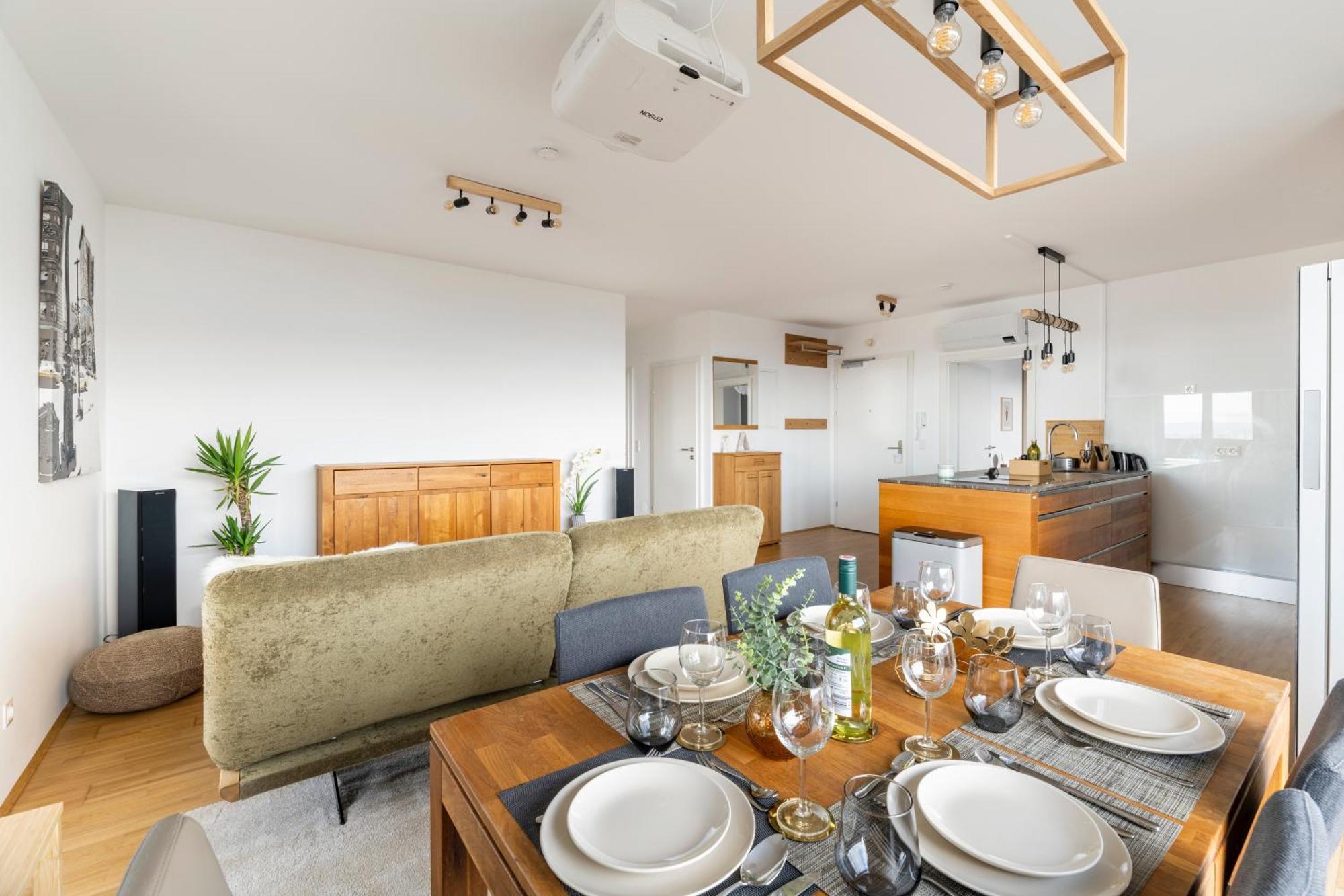 Edler Wohnraum Panoramablick 3 Sz Boxspringbetten, E-Ladestation, Kaffeevollautomat, Klima, Lift, Terrasse & 2Xtg 그라츠 외부 사진