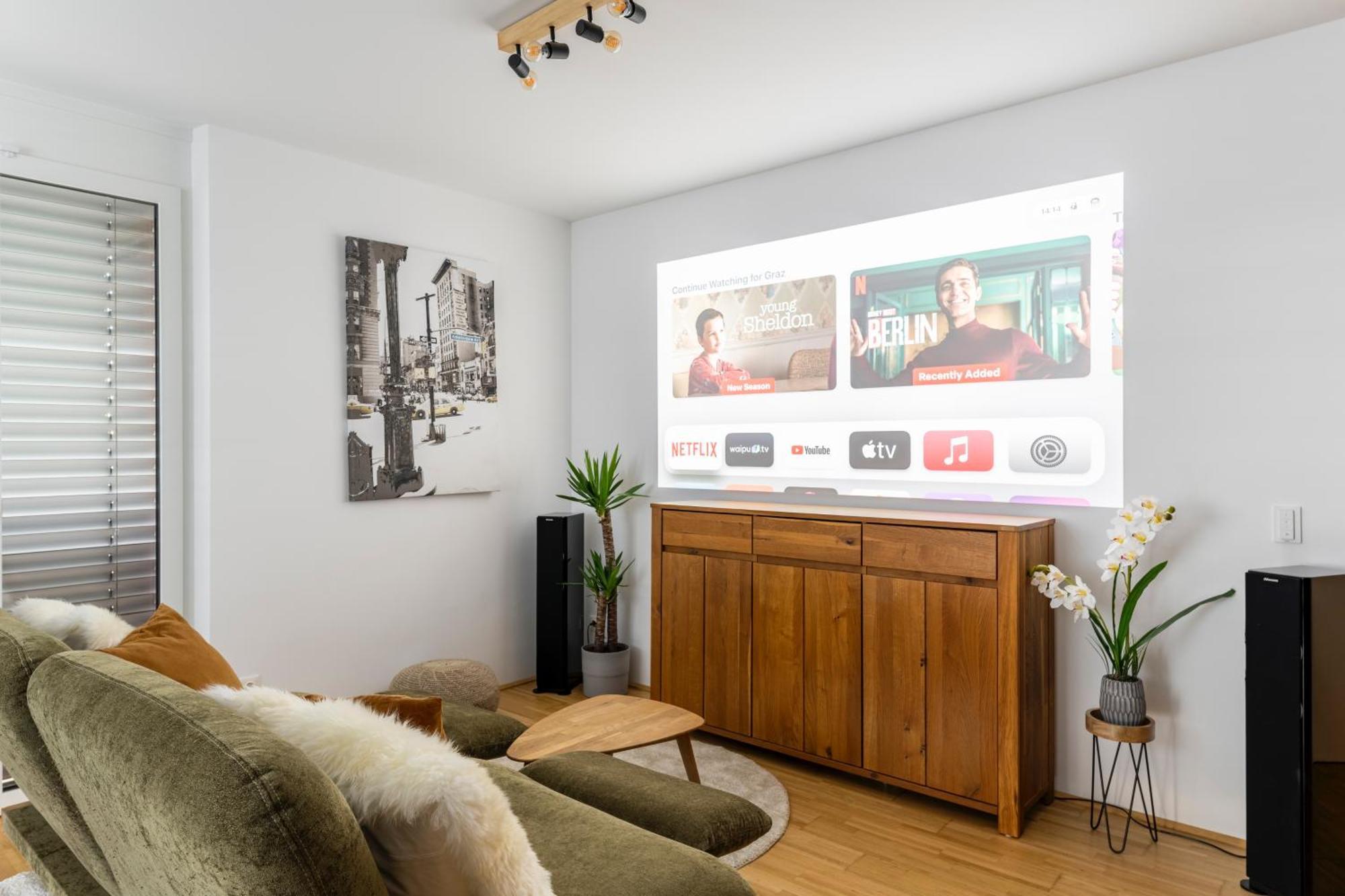 Edler Wohnraum Panoramablick 3 Sz Boxspringbetten, E-Ladestation, Kaffeevollautomat, Klima, Lift, Terrasse & 2Xtg 그라츠 외부 사진